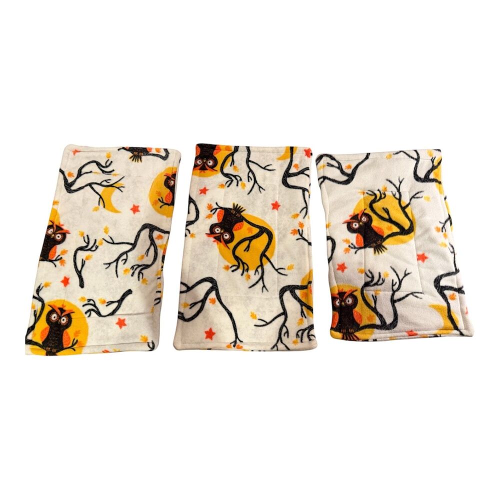 Guinea Pig Small Animal Pads Fleece Halloween X2 Reversible New 18"x12"